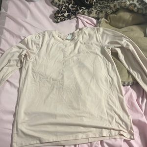 Athleta girls pale pink shirt